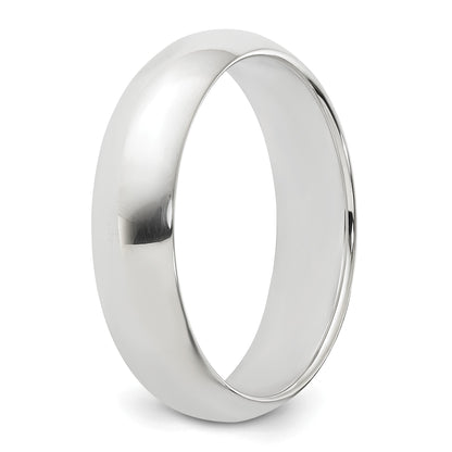 Sterling Silver 5mm Half Round Size 9 Band