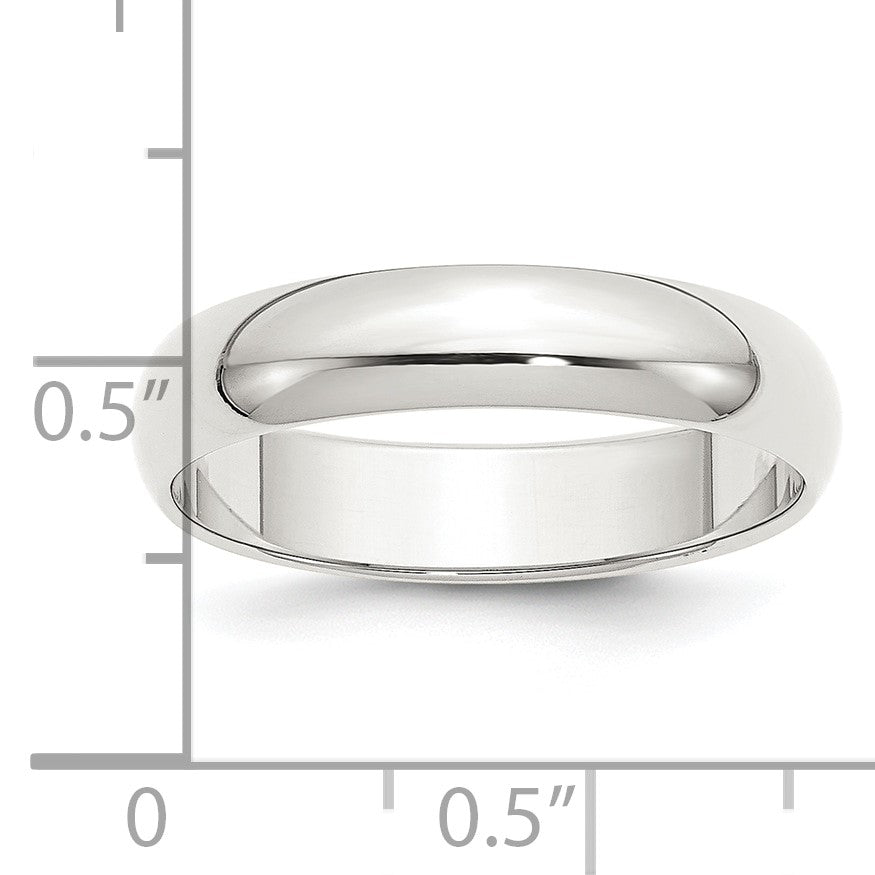 Sterling Silver 5mm Half Round Size 11.5 Band
