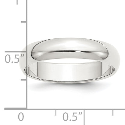 Sterling Silver 5mm Half Round Size 11.5 Band