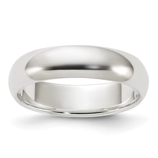 Sterling Silver 5mm Half Round Size 10.5 Band