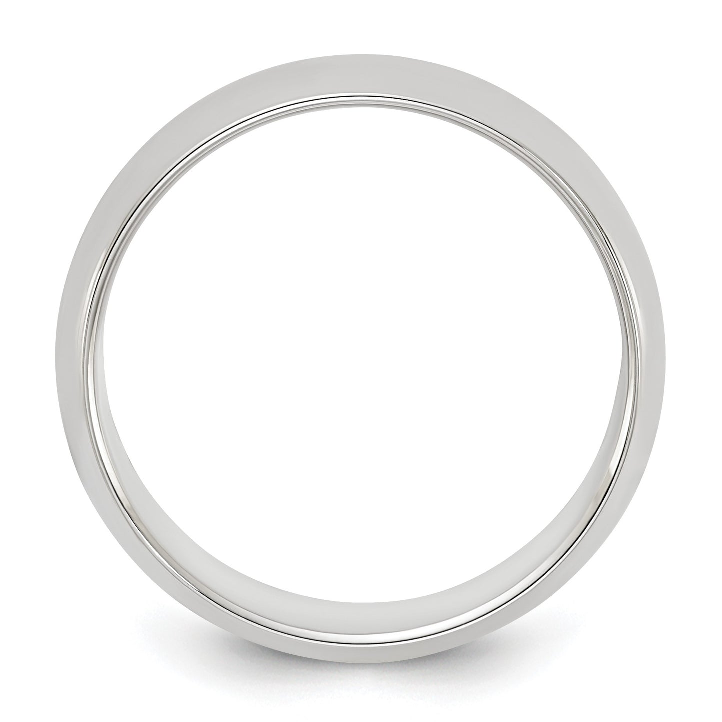 Sterling Silver 6mm Half Round Size 9 Band
