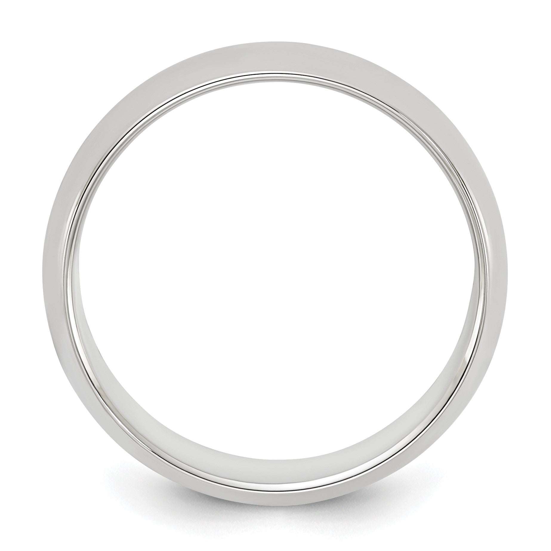 Sterling Silver 6mm Half Round Size 9 Band