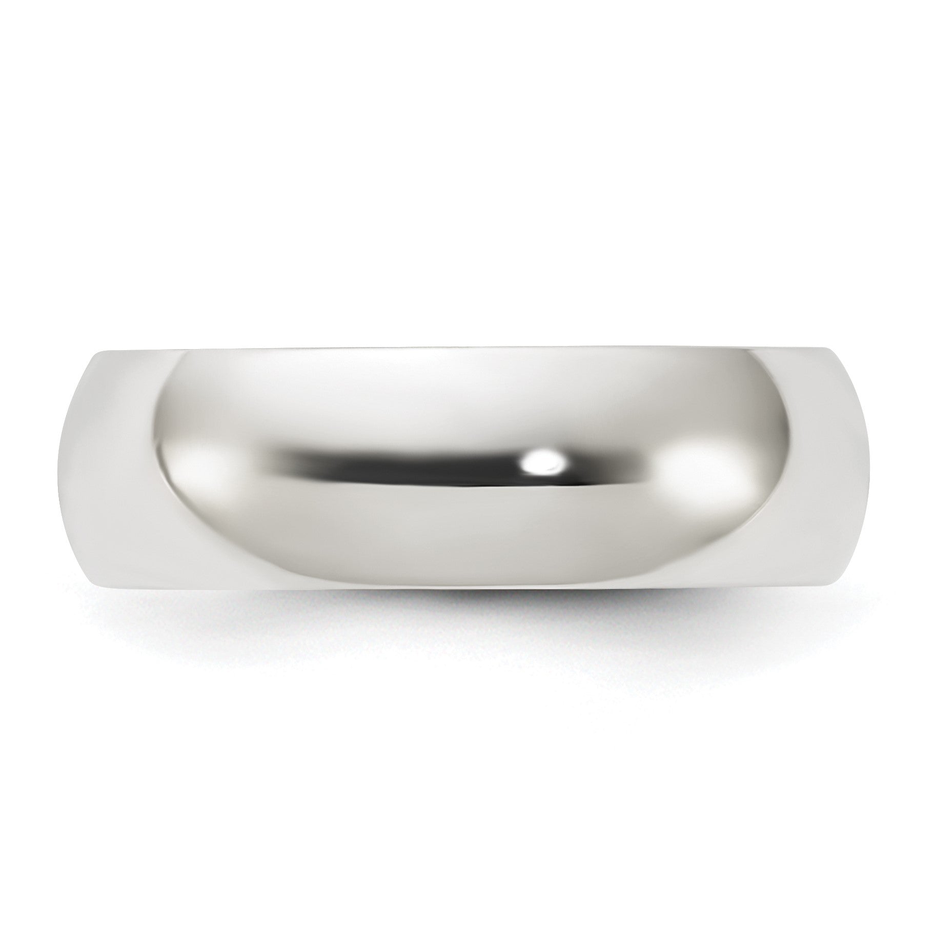 Sterling Silver 6mm Half Round Size 13.5 Band