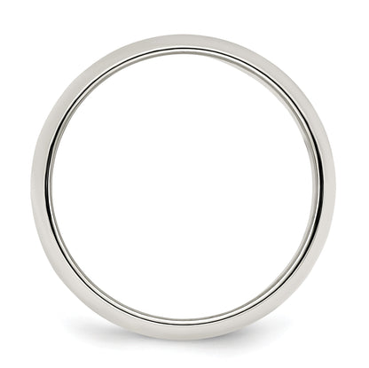 Sterling Silver 7mm Half Round Size 5.5 Band