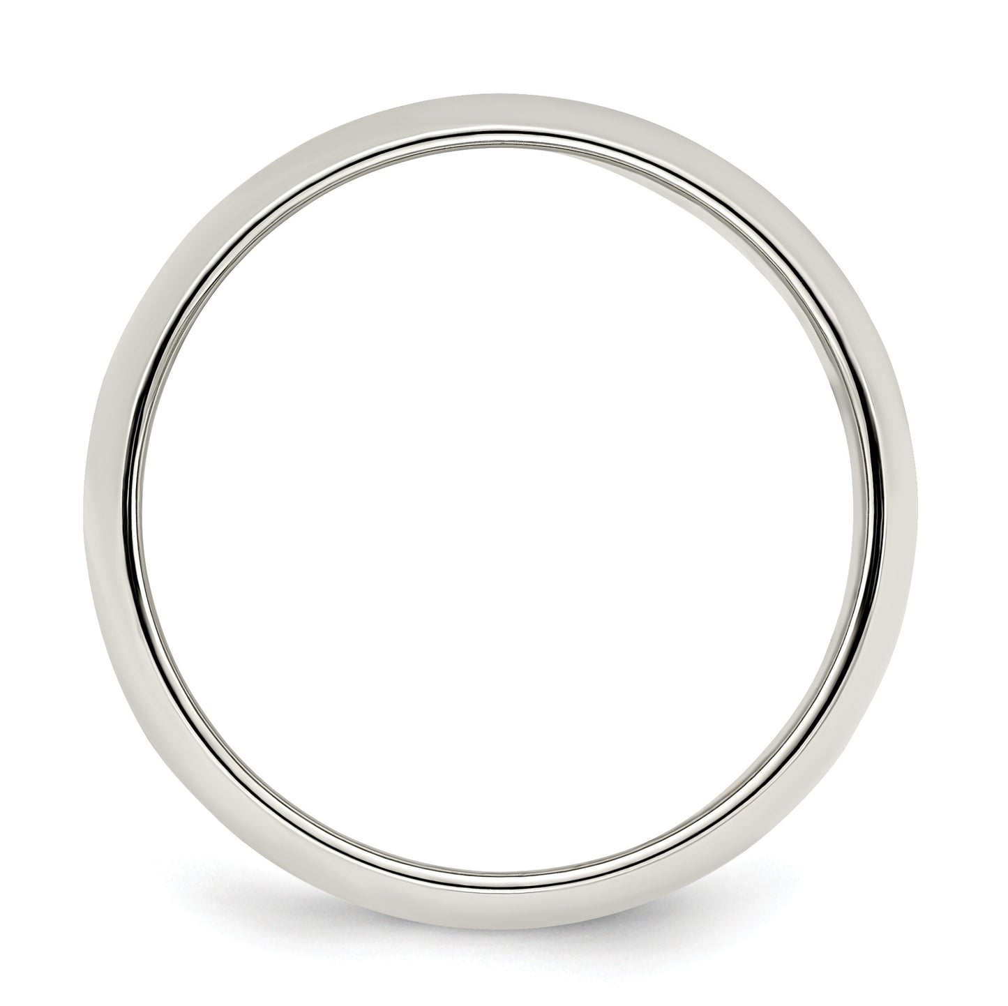 Sterling Silver 7mm Half Round Size 9 Band