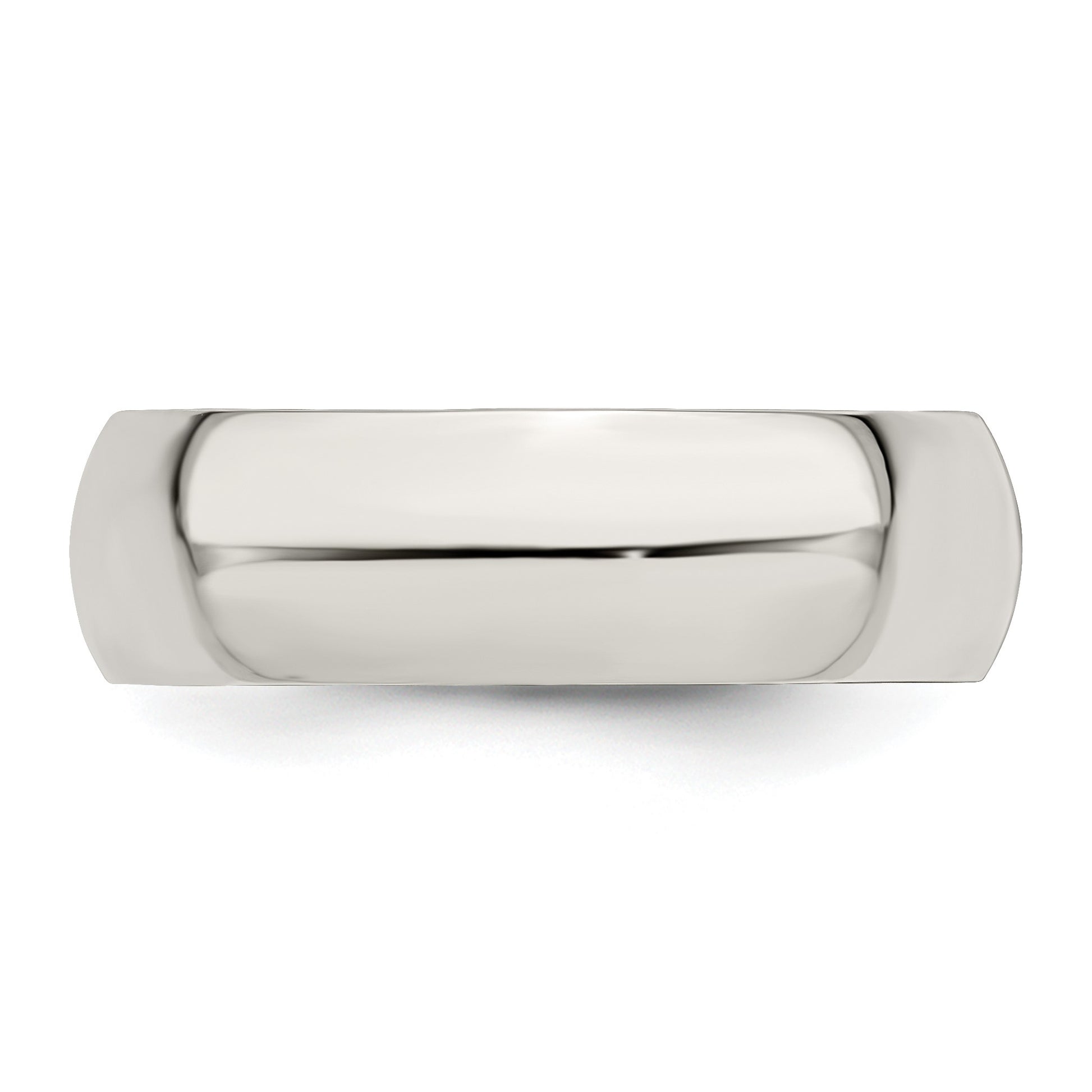 Sterling Silver 7mm Half Round Size 5.5 Band