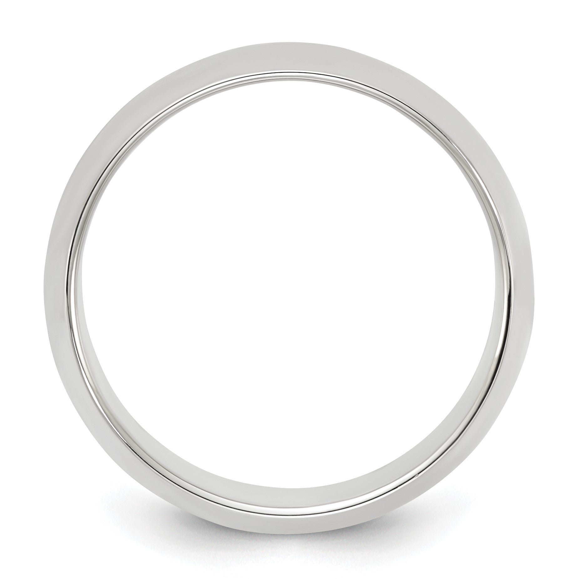 Sterling Silver 8mm Half Round Size 10 Band