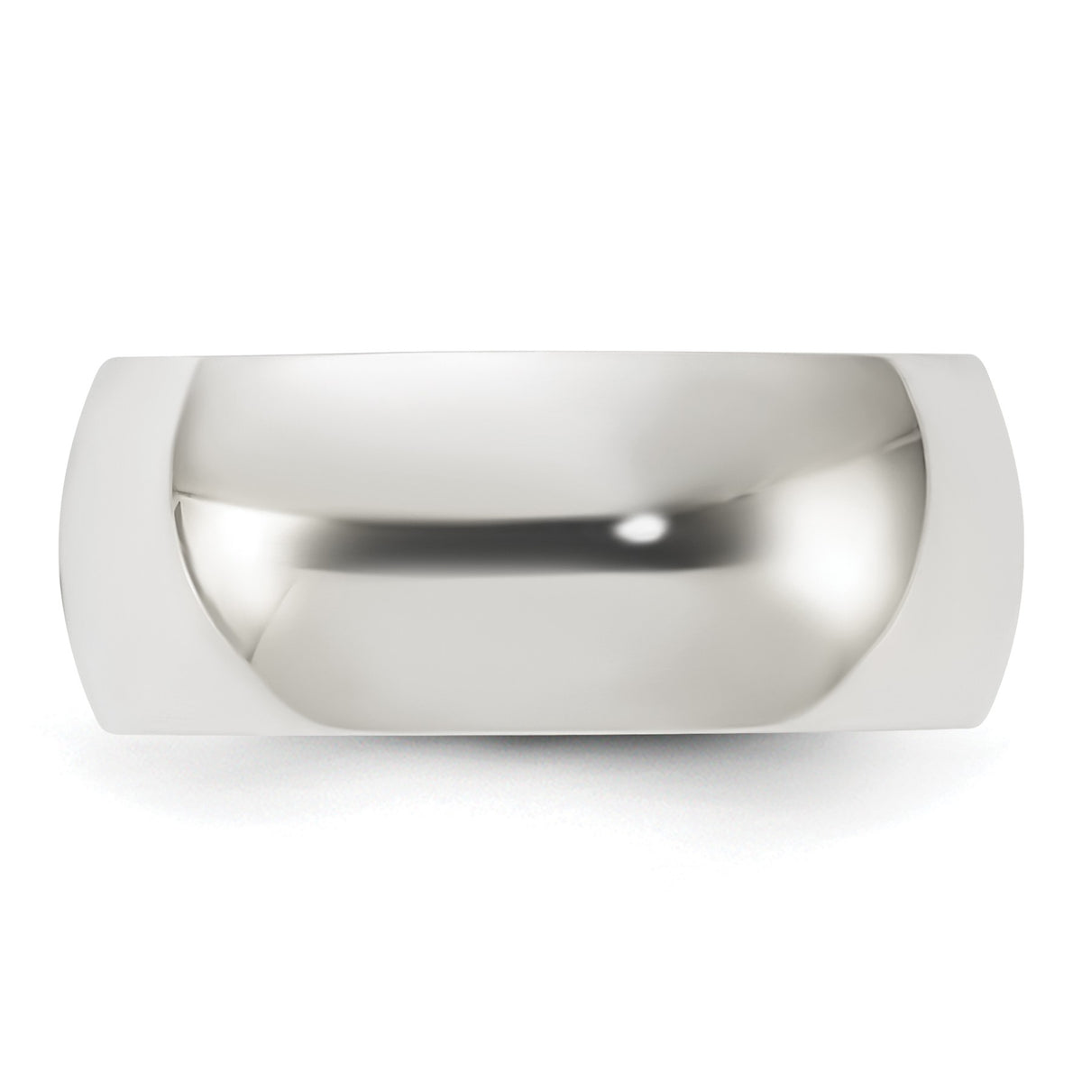 Sterling Silver 8mm Half Round Size 12.5 Band