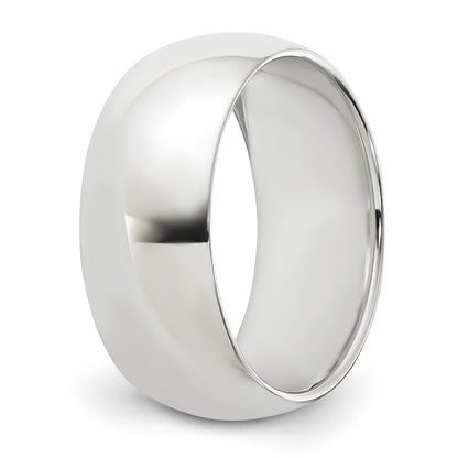 Sterling Silver 8mm Half Round Size 10 Band