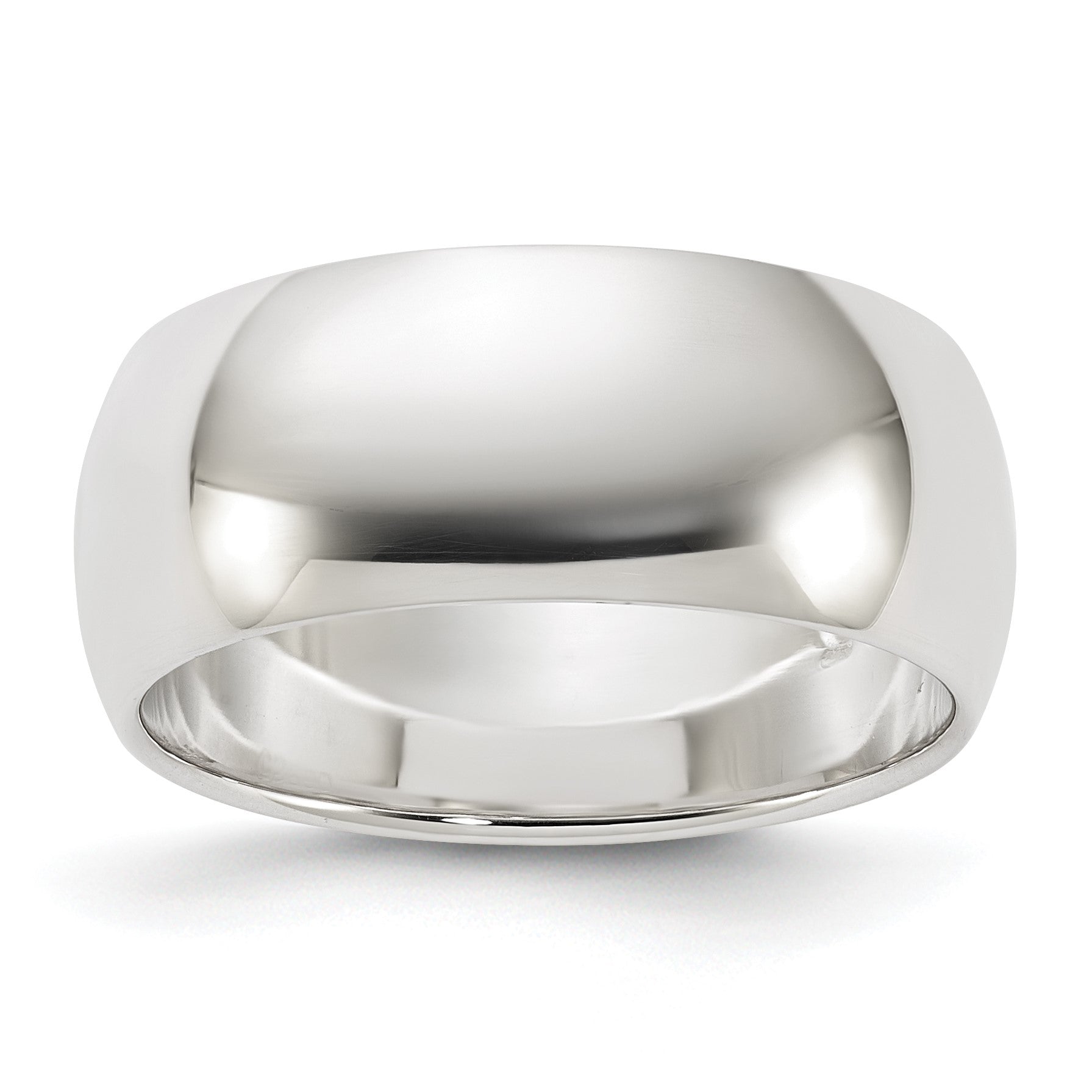 Sterling Silver 8mm Half Round Size 11 Band