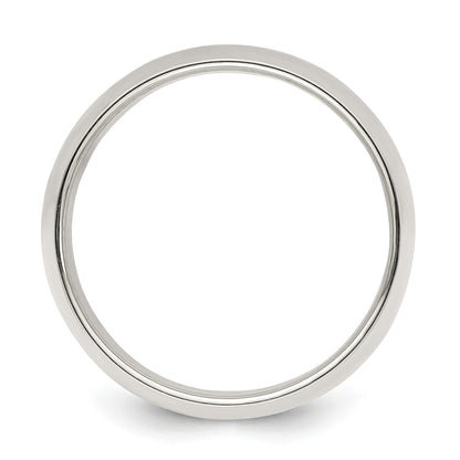 Sterling Silver 9mm Half Round Size 8 Band