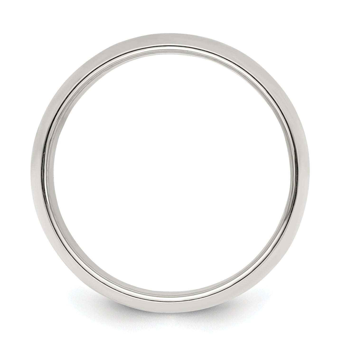 Sterling Silver 9mm Half Round Size 7.5 Band