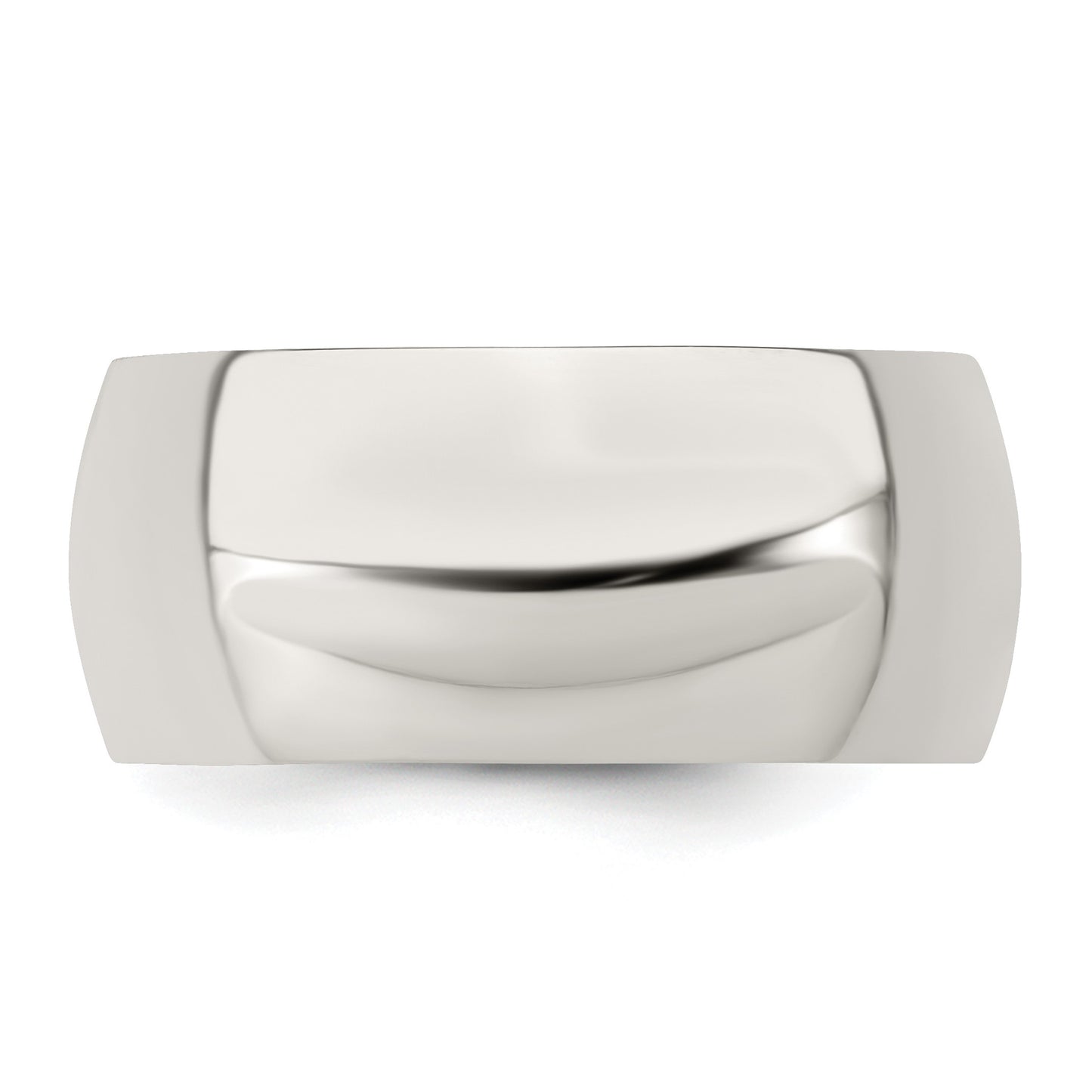 Sterling Silver 9mm Half Round Size 12.5 Band