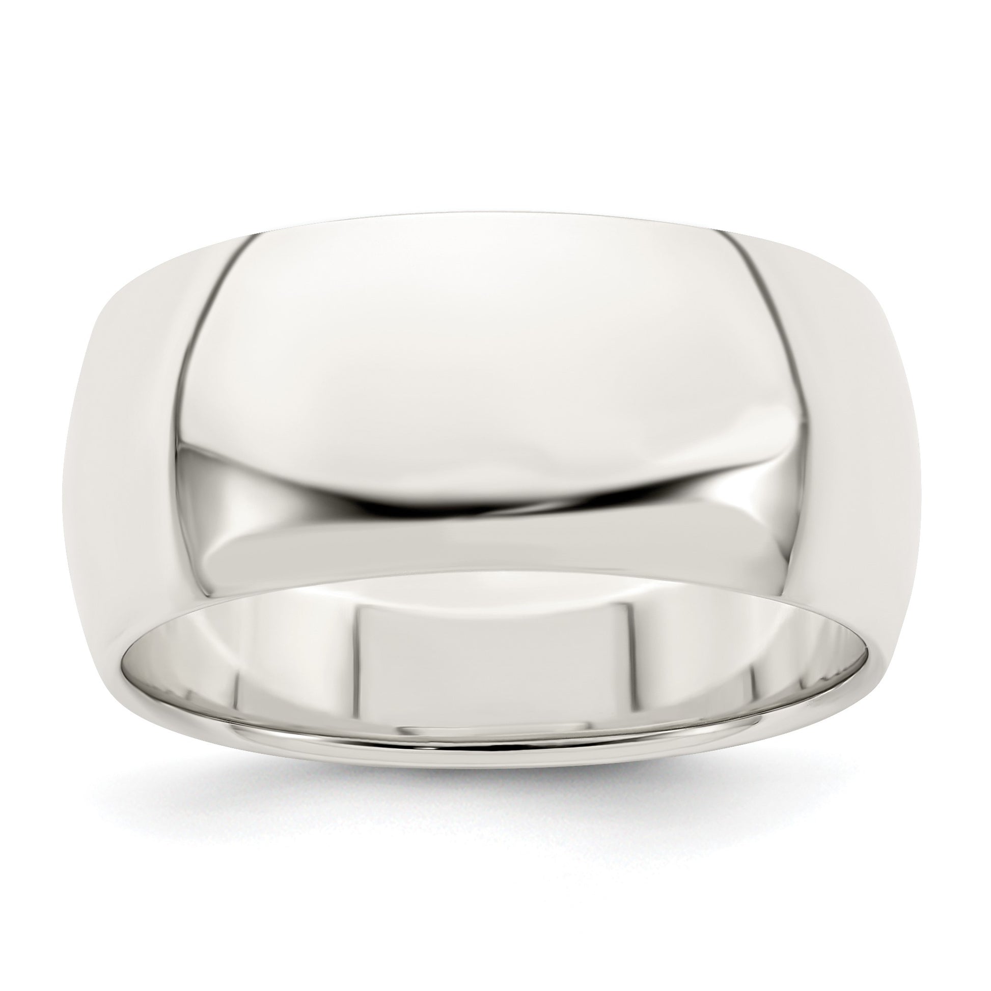 Sterling Silver 9mm Half Round Size 5 Band
