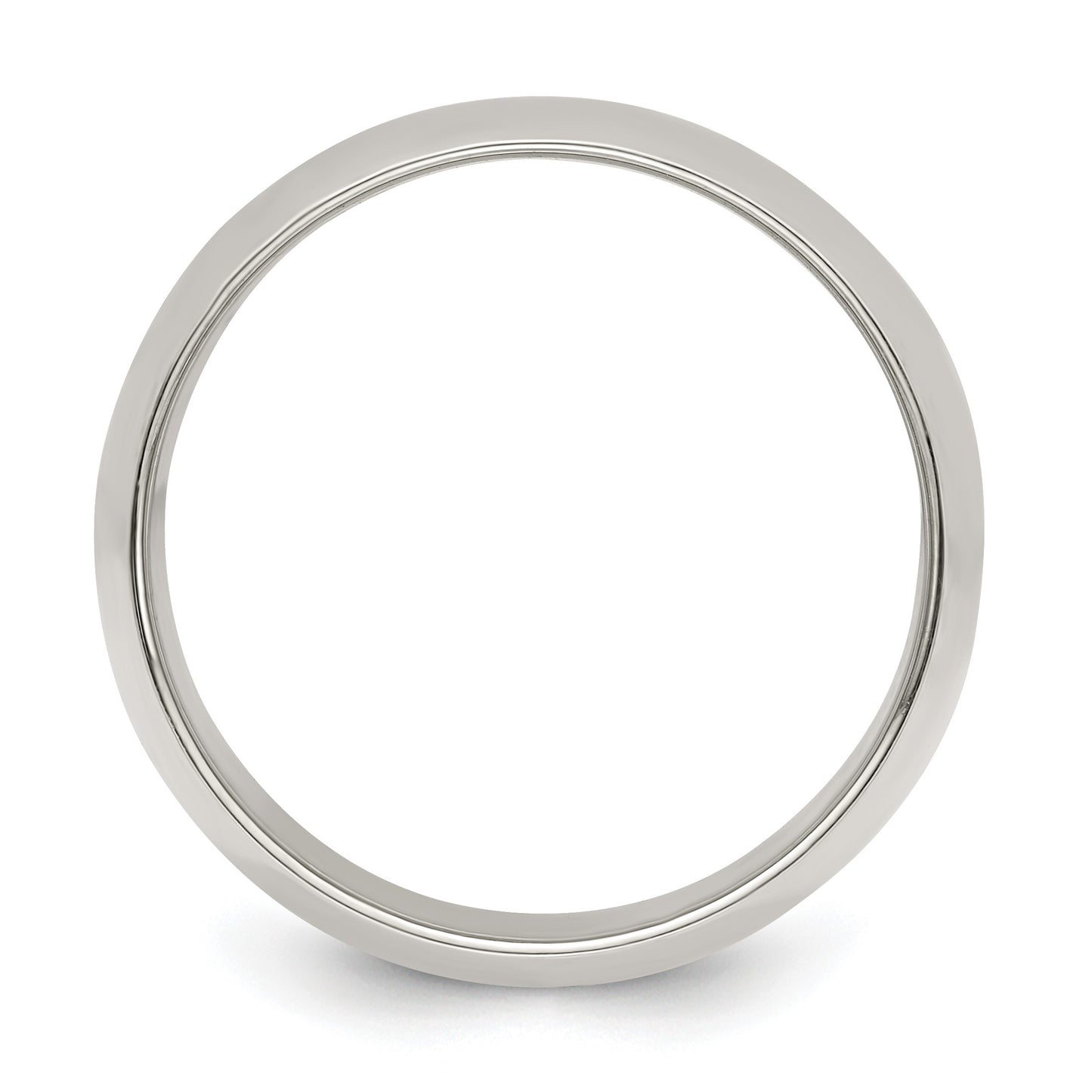 Sterling Silver 10mm Half Round Size 5.5 Band