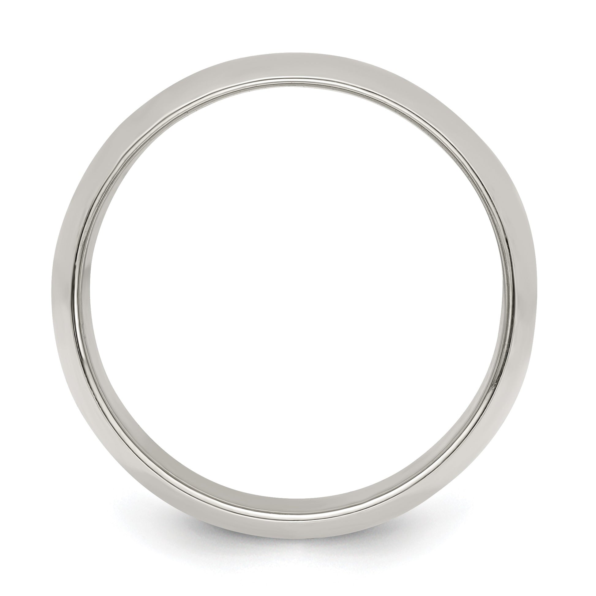Sterling Silver 10mm Half Round Size 7.5 Band