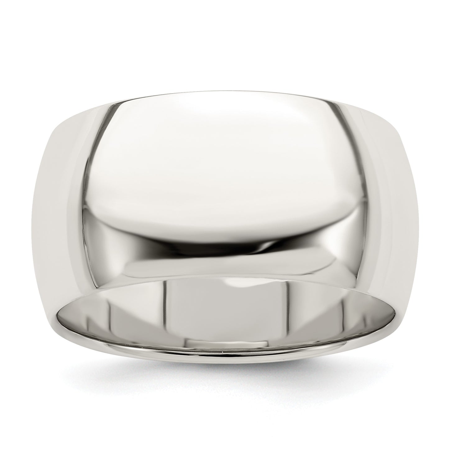 Sterling Silver 10mm Half Round Size 12 Band