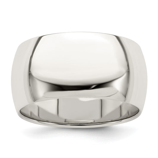 Sterling Silver 10mm Half Round Size 4.5 Band