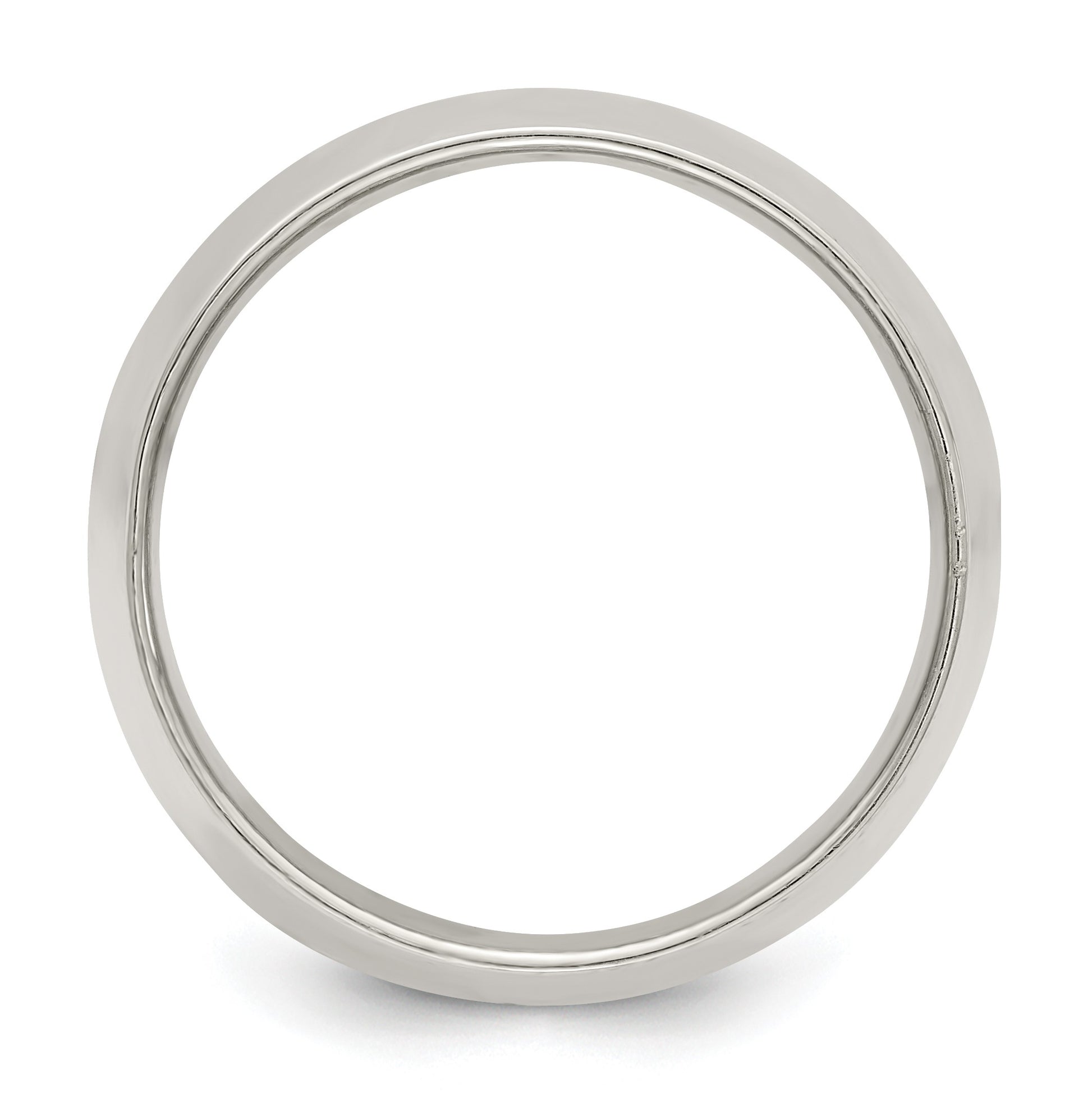 Sterling Silver 12mm Half Round Size 10 Band