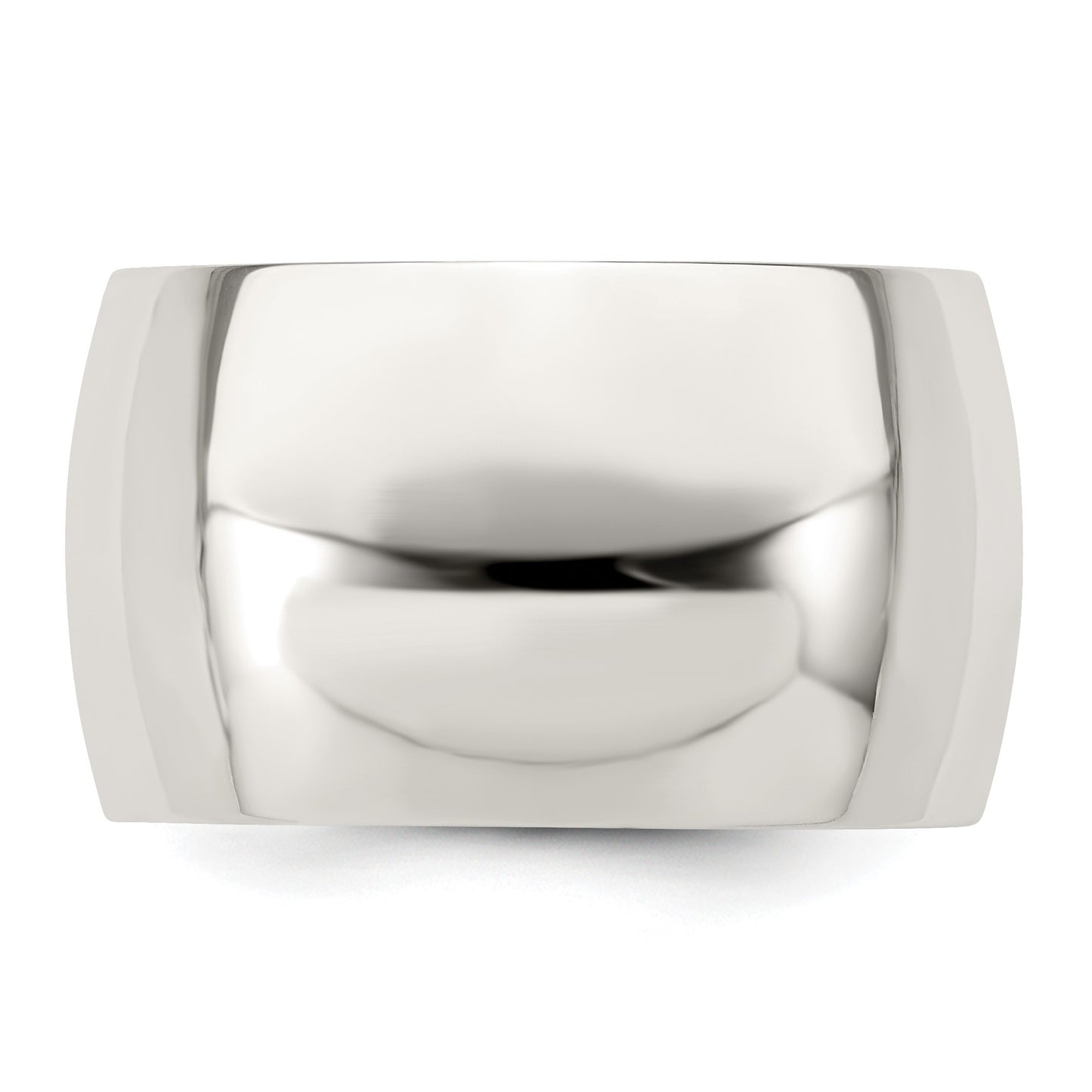 Sterling Silver 12mm Half Round Size 10 Band