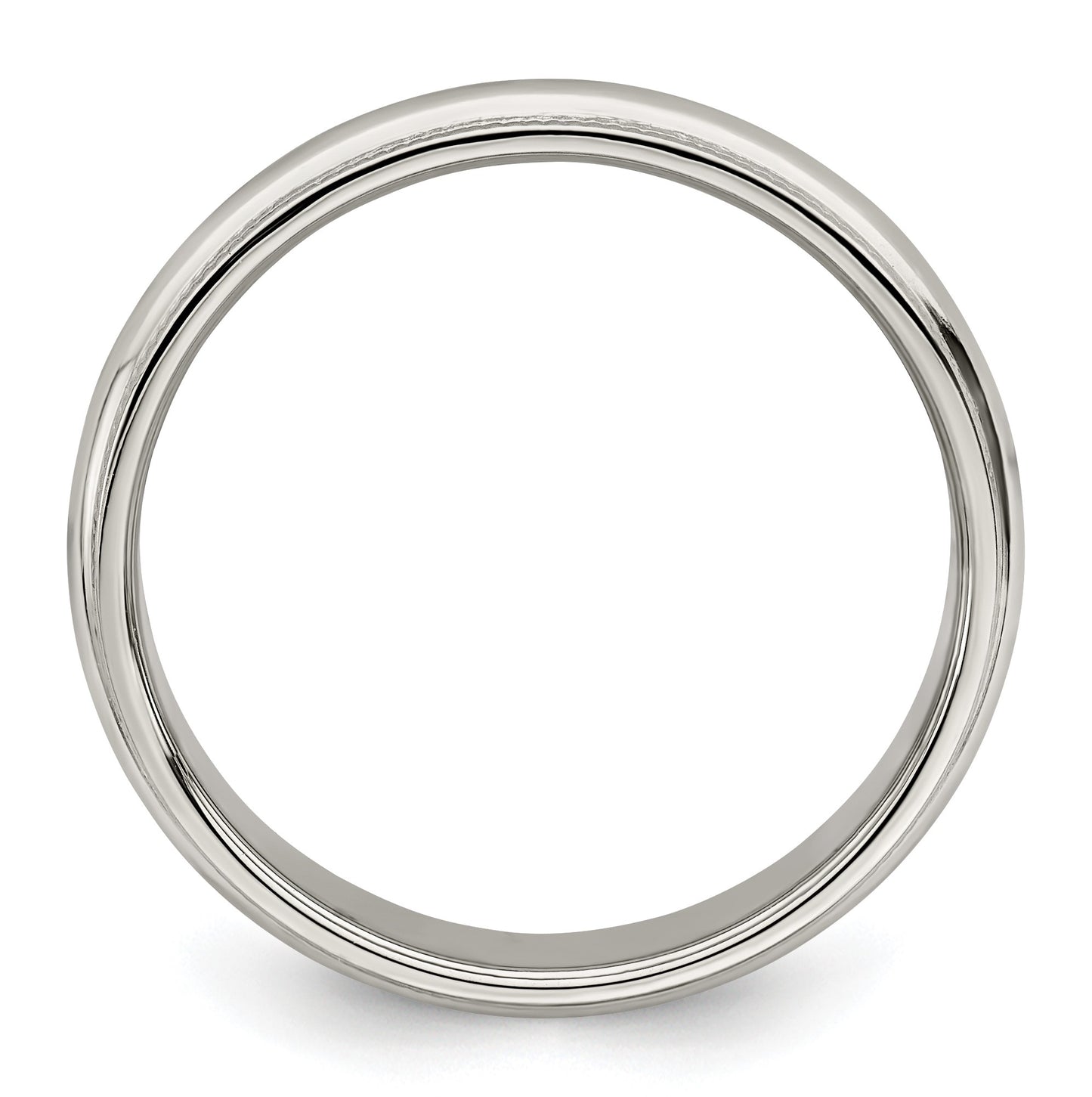 Sterling Silver 4mm Half Round Milgrain Size 10 Band