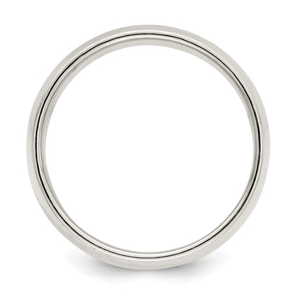 Sterling Silver 8mm Half Round Milgrain Size 8.5 Band