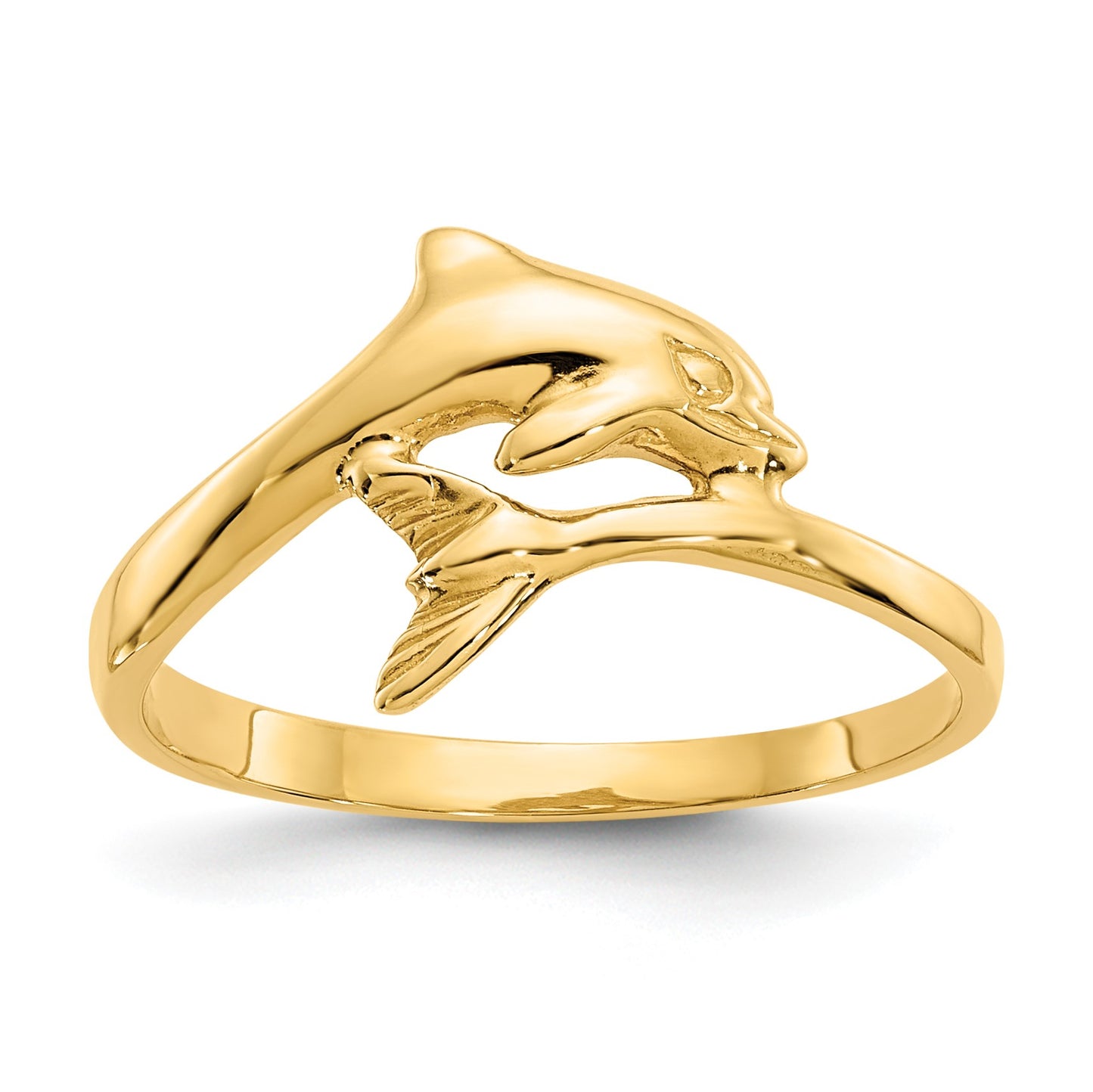14k Dolphin Bypass Ring