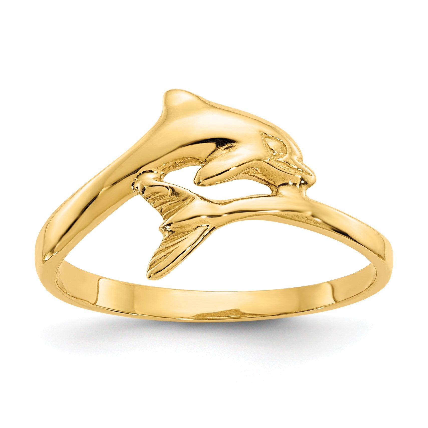 14k Dolphin Bypass Ring