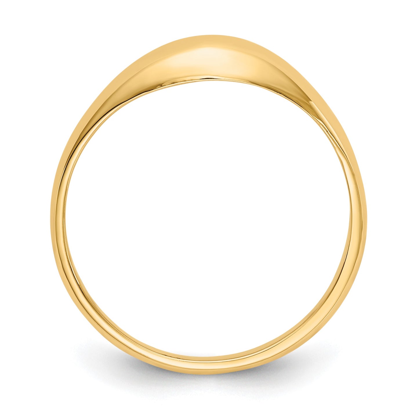 14k Polished Dome Size 5 Childs Ring
