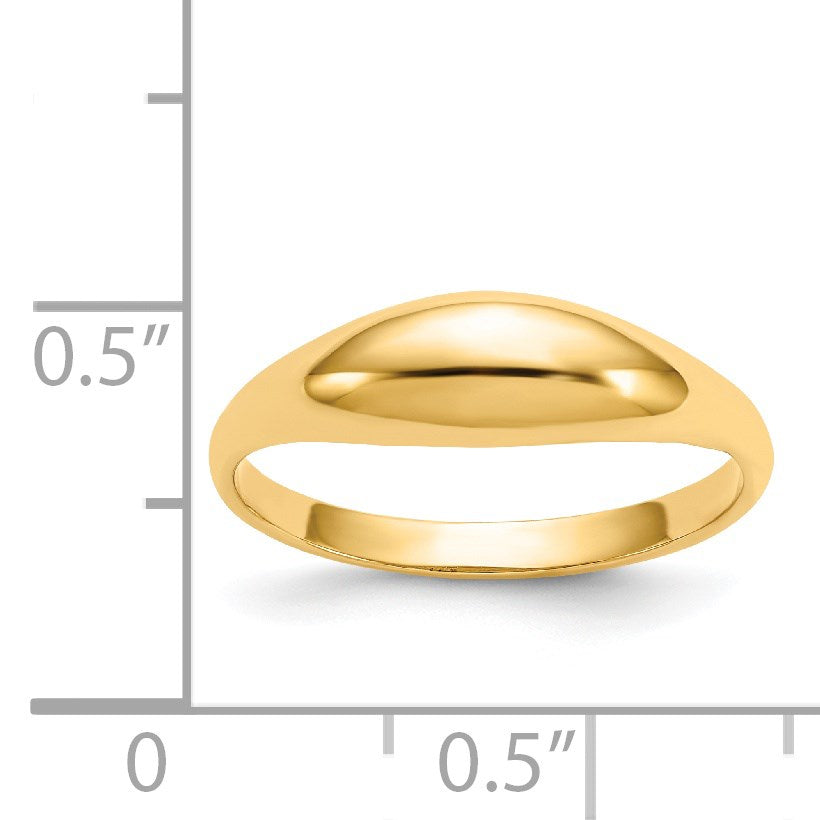 14k Polished Dome Size 5 Childs Ring