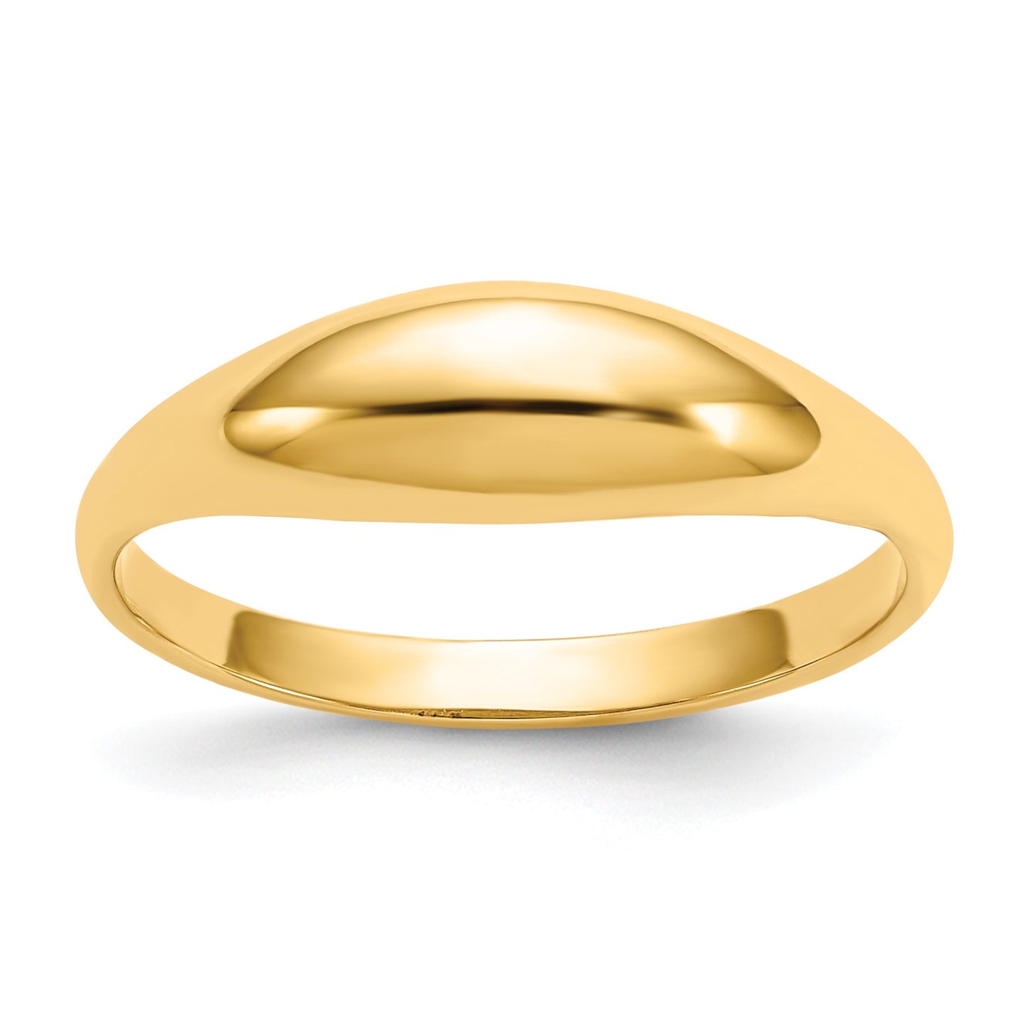14k Polished Dome Size 5 Childs Ring