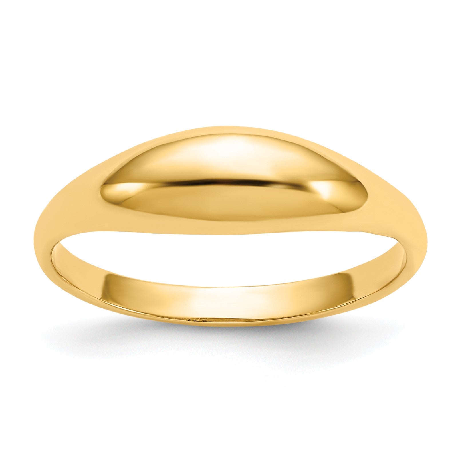 14k Polished Dome Size 5 Childs Ring