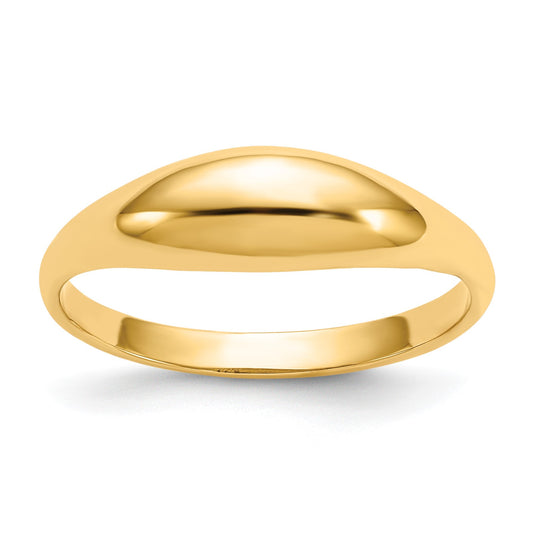 14k Polished Dome Size 5 Childs Ring