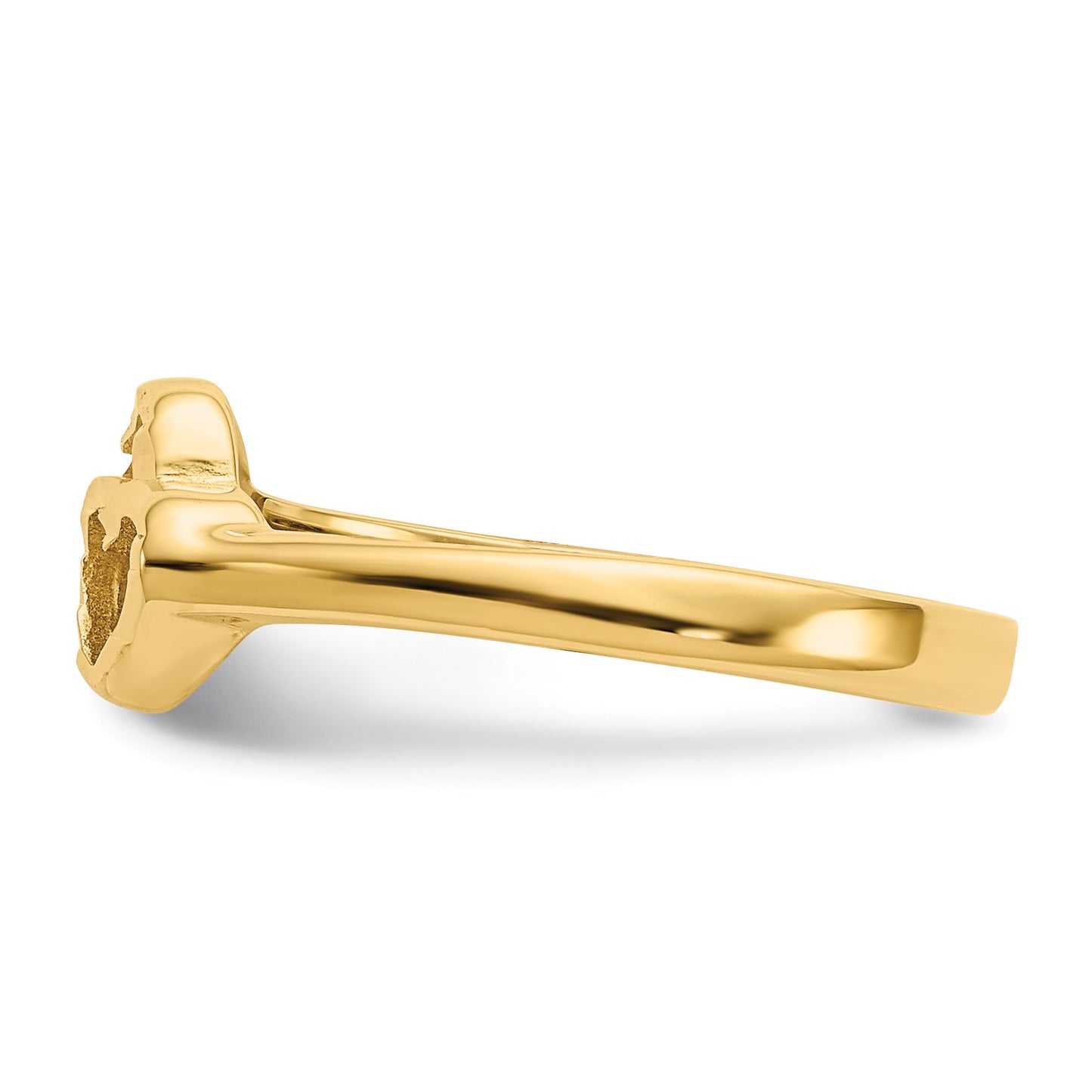 14k Two Hearts Size 5 Baby / Childs Ring