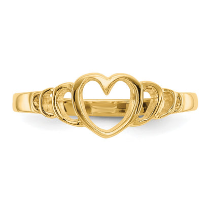 14k Heart Size 4.5 Baby / Childs Ring