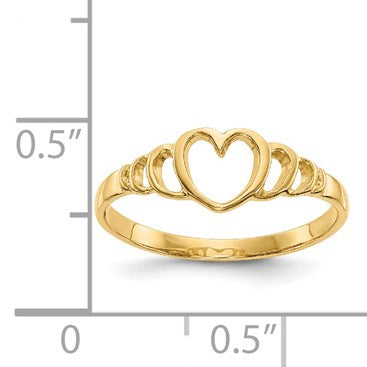 14k Heart Size 4.5 Baby / Childs Ring