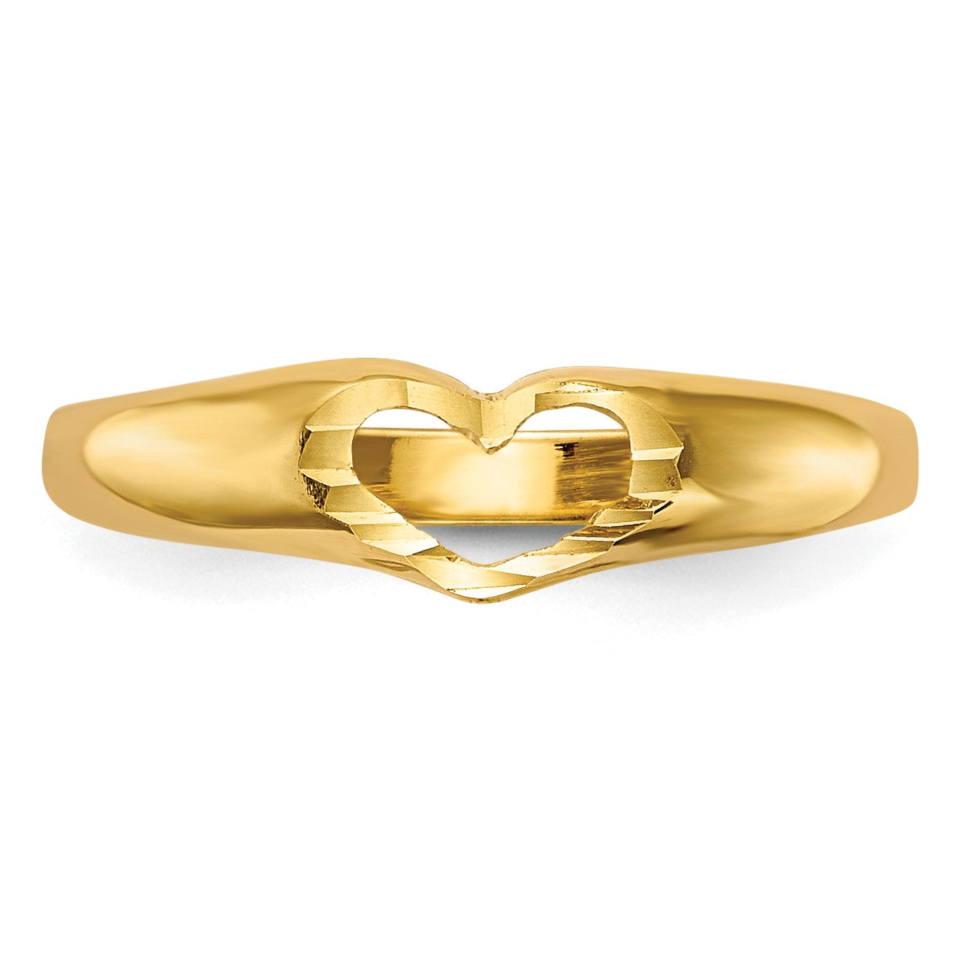 14k Cut-out Heart Size 3 Baby / Childs Ring
