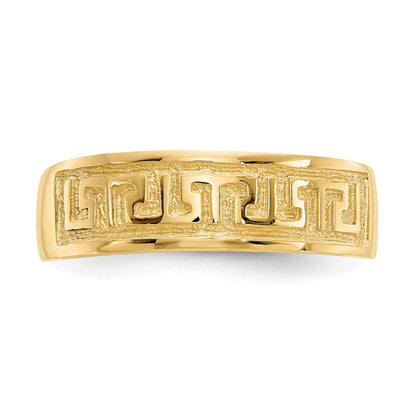 14k 5mm Greek Key Toe Ring