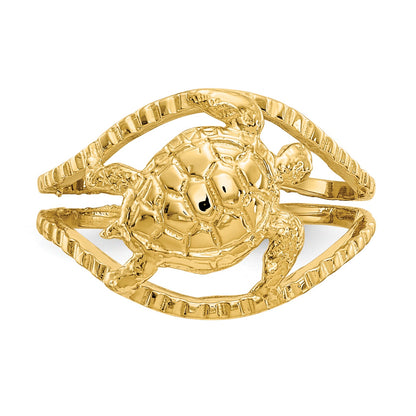 14k Turtle Toe Ring