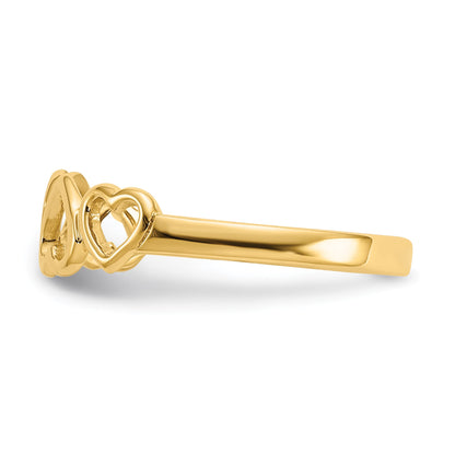 14k Hearts Ring
