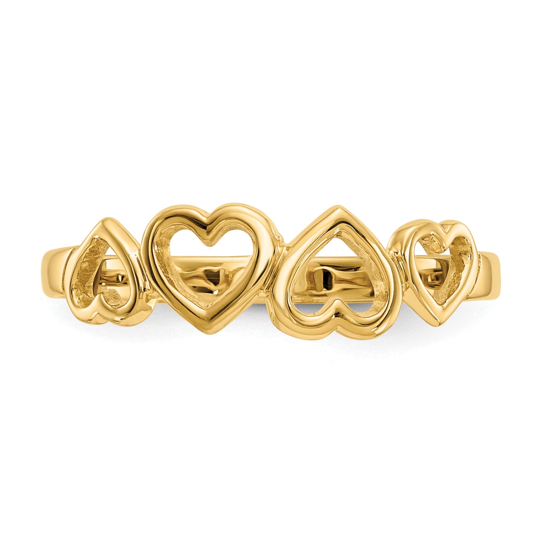 14k Hearts Ring