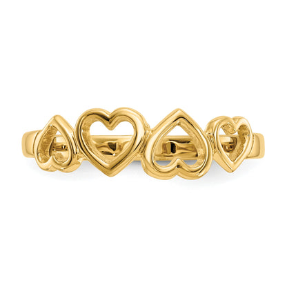 14k Hearts Ring