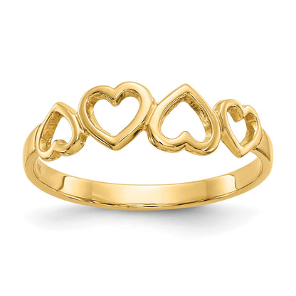 14k Hearts Ring