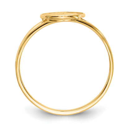 14k Polished Angel Ring