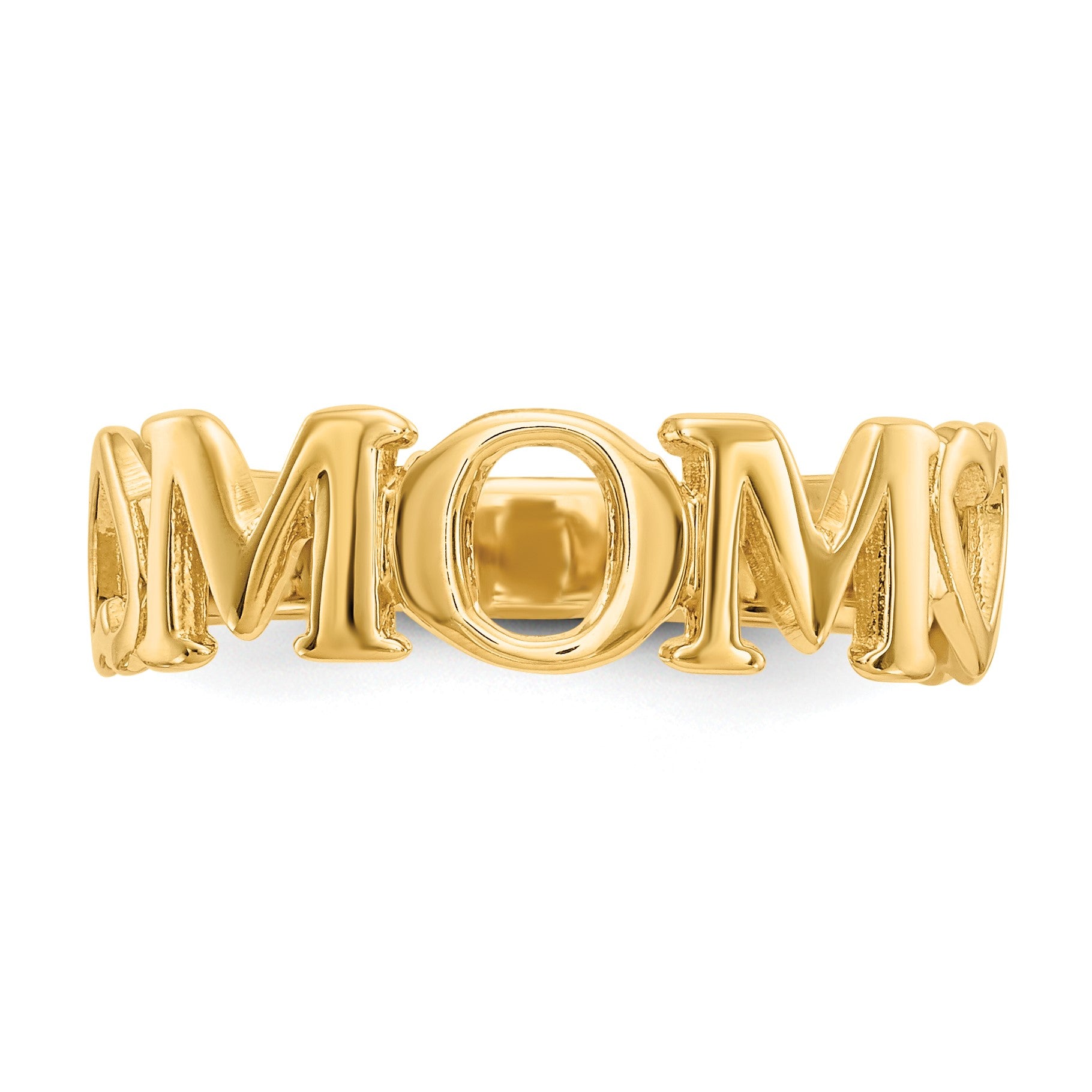14k Polished MOM Ring