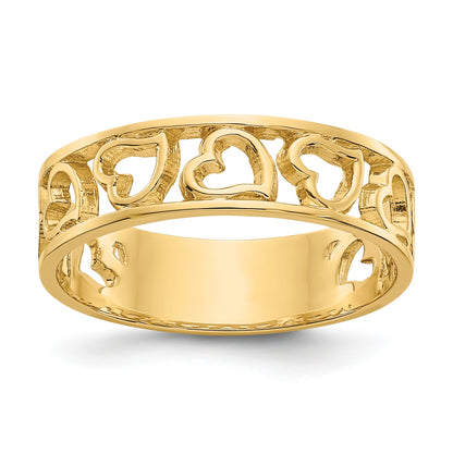 14k Hearts Ring