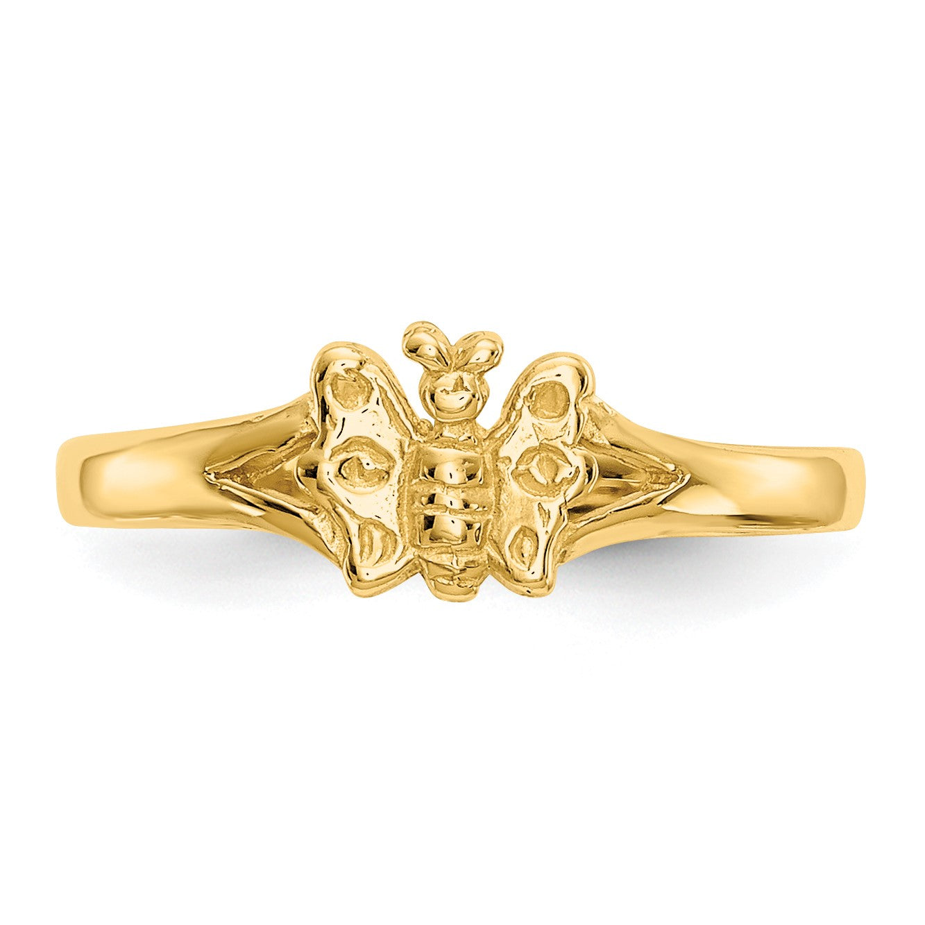 14K Butterfly Size 2 Baby / Childs Ring