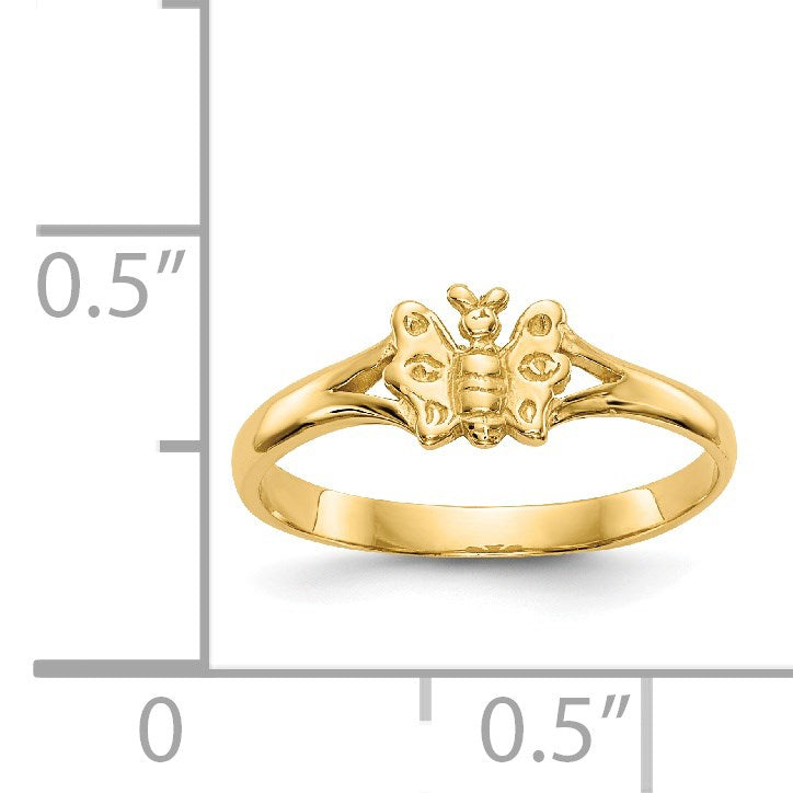 14K Butterfly Size 2 Baby / Childs Ring
