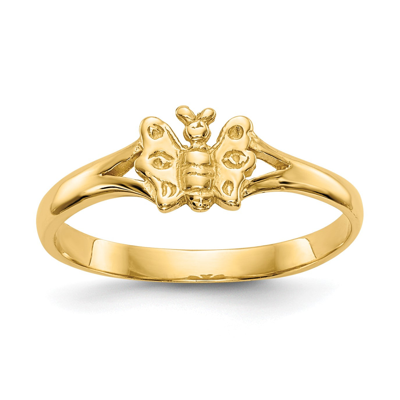 14K Butterfly Size 2 Baby / Childs Ring