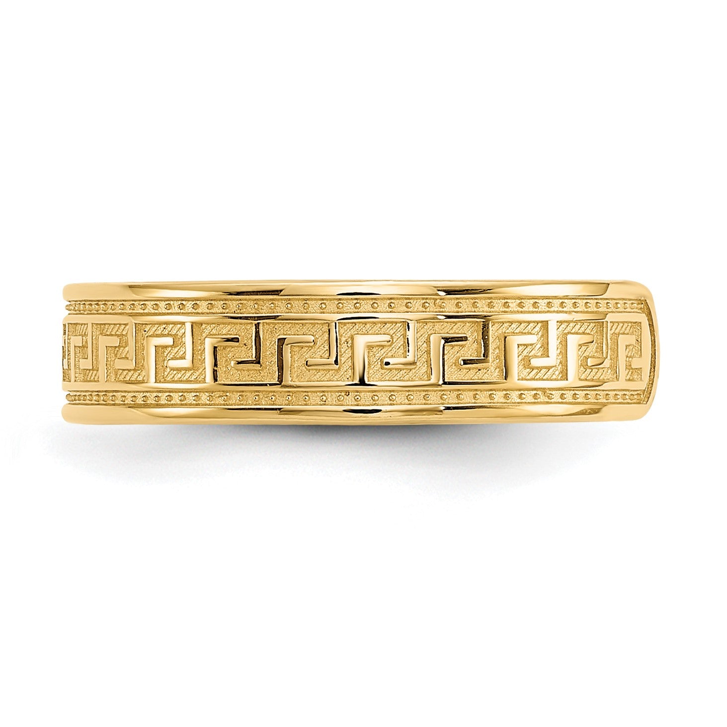 14k 4mm Greek Key Toe Ring